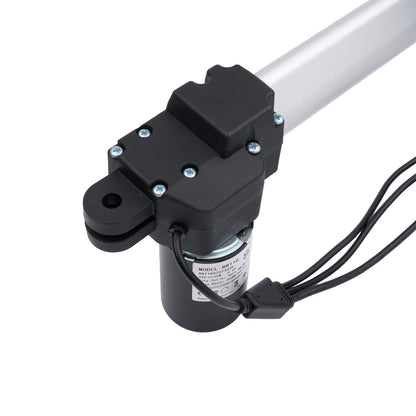 Black mechanical component with wiring on a white background