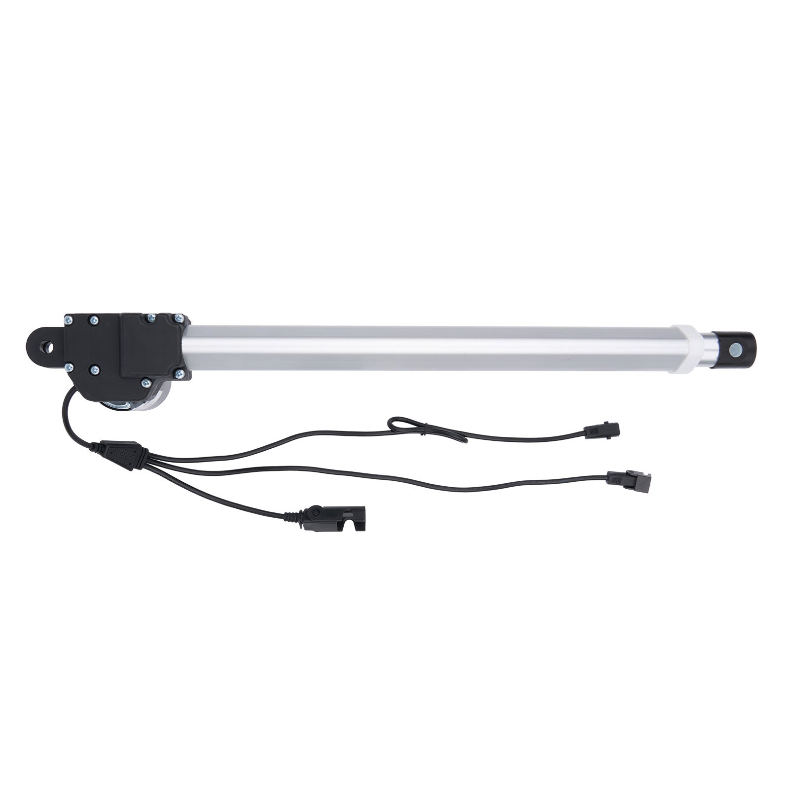 Car window regulator with wiring on a white background