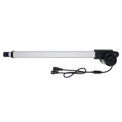 Linear actuator with cable on a white background