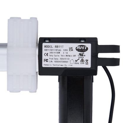 Electronic component with model number R811T on a white background