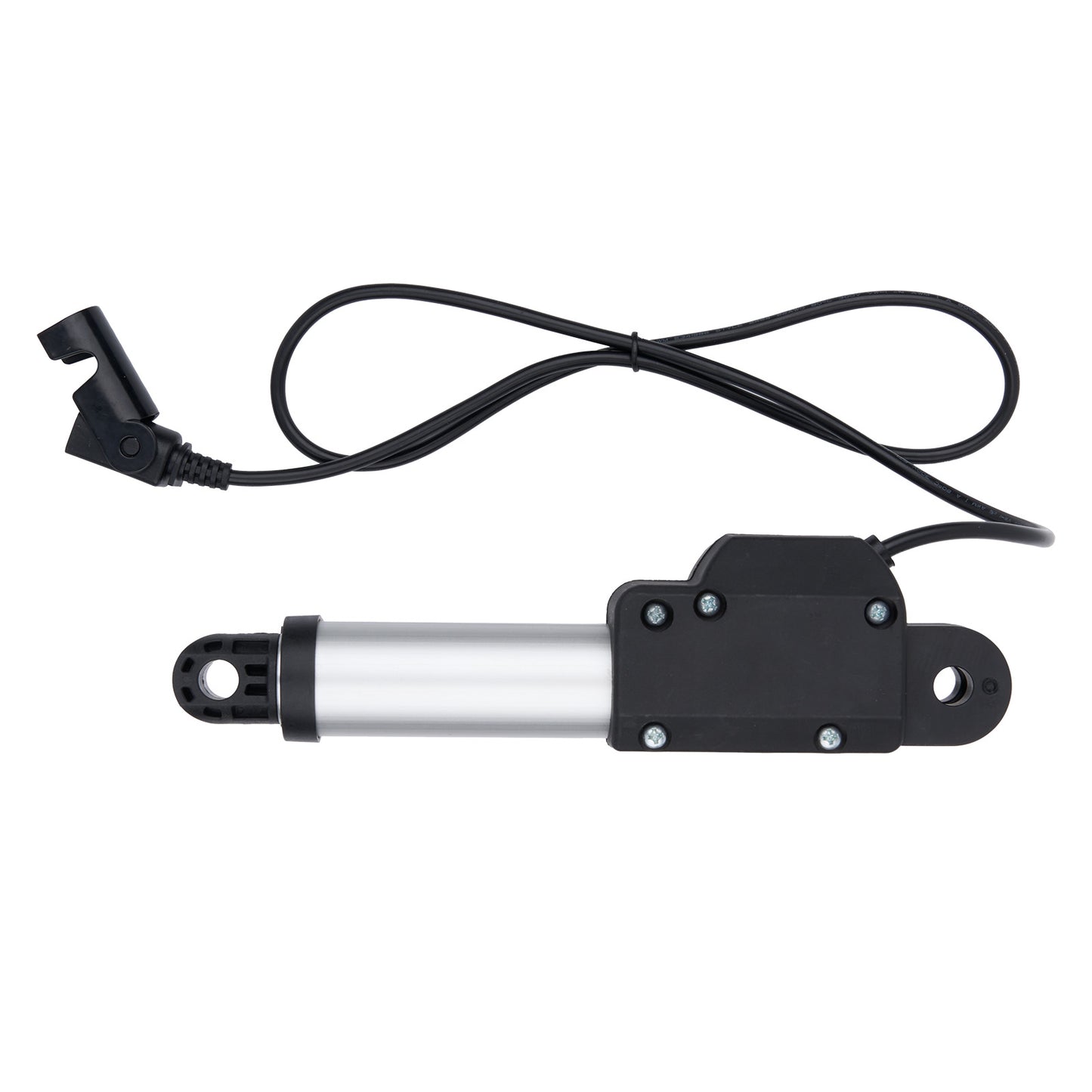 Linear actuator with cable on a white background