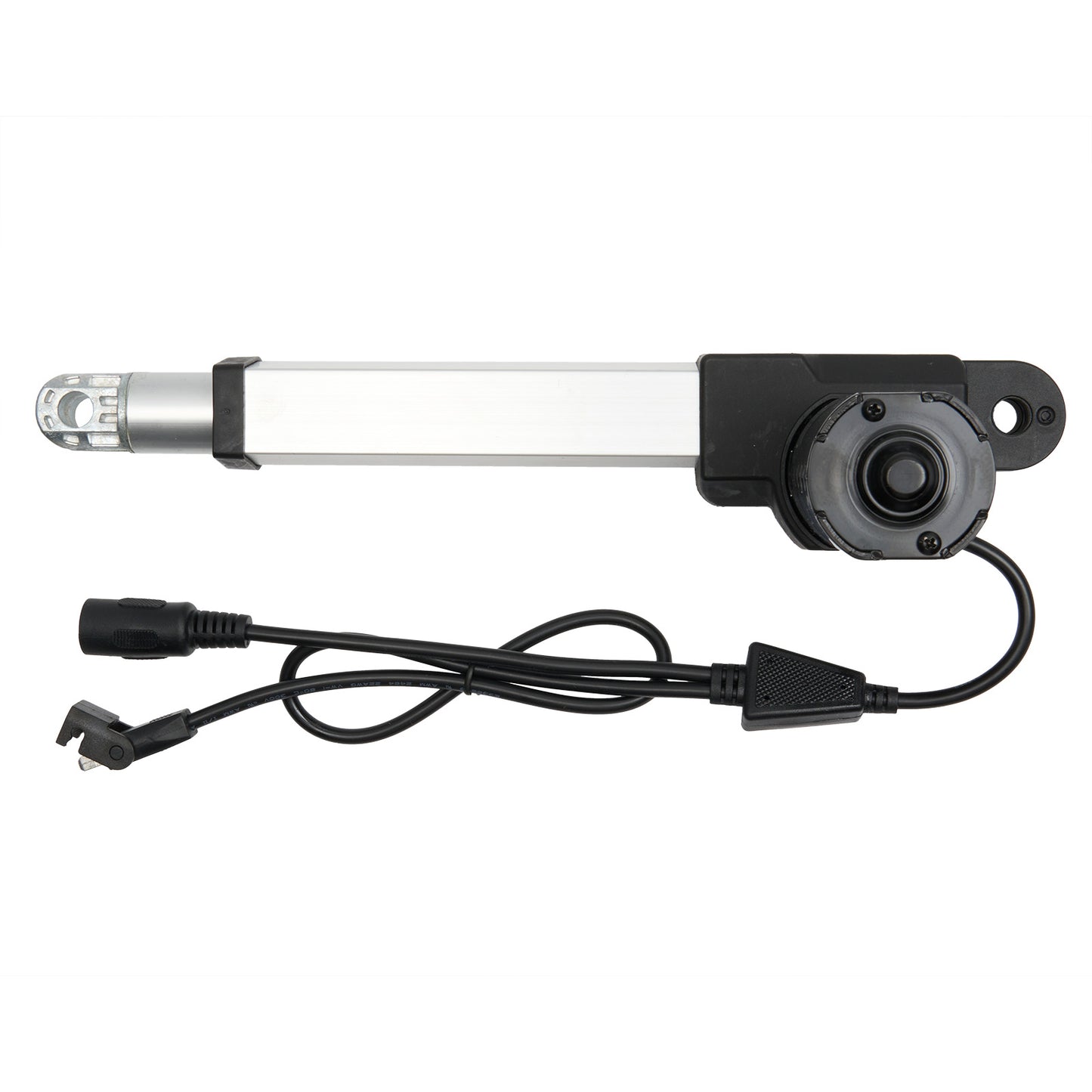 Mechanical component with cable on white background