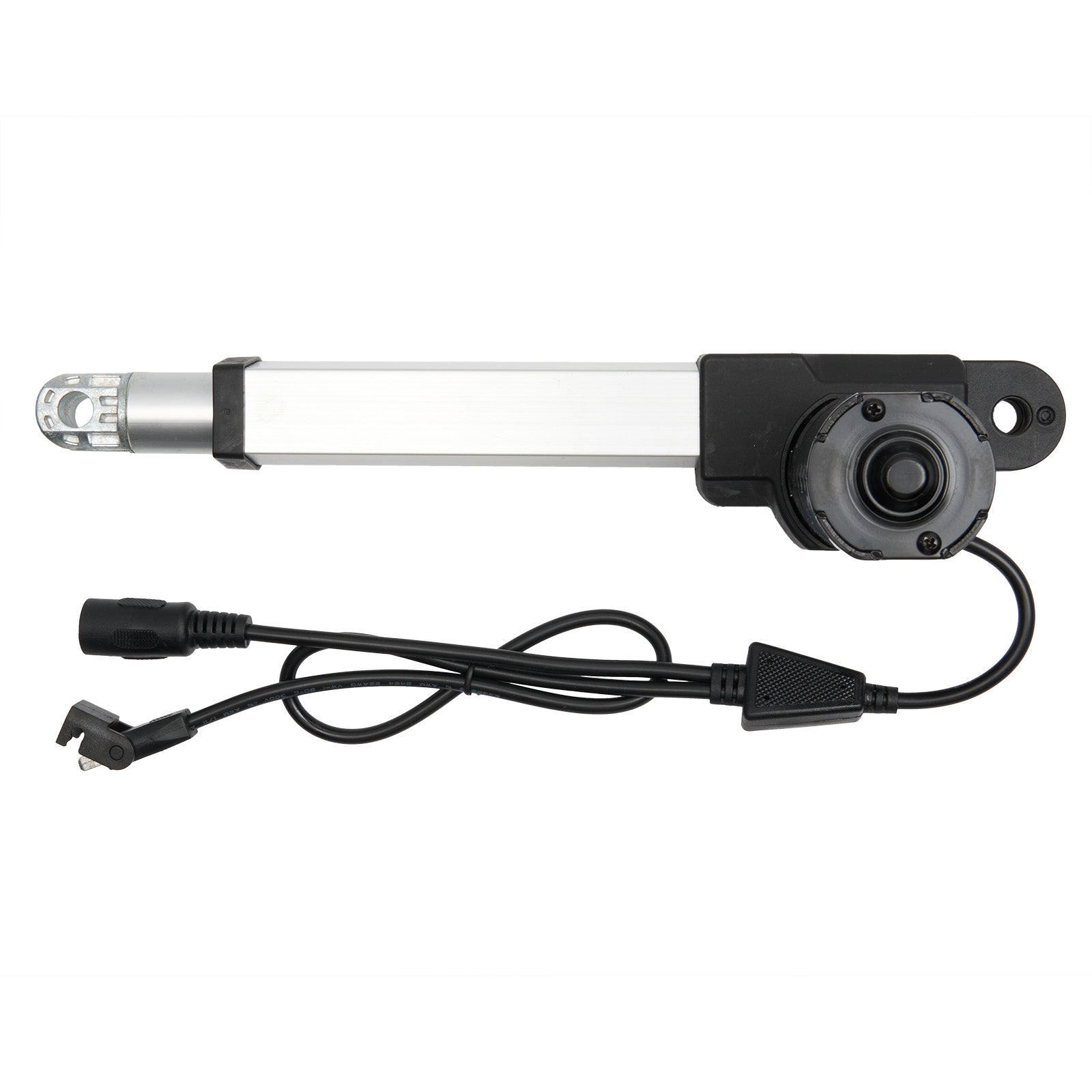 Mechanical component with cable on white background
