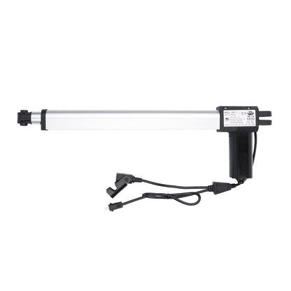 Electric actuator with cable on a white background