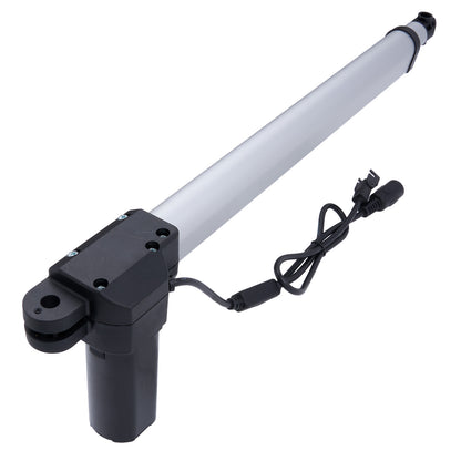 Linear actuator with cable on a white background