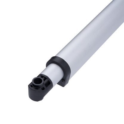 White and black cylindrical object on a white background