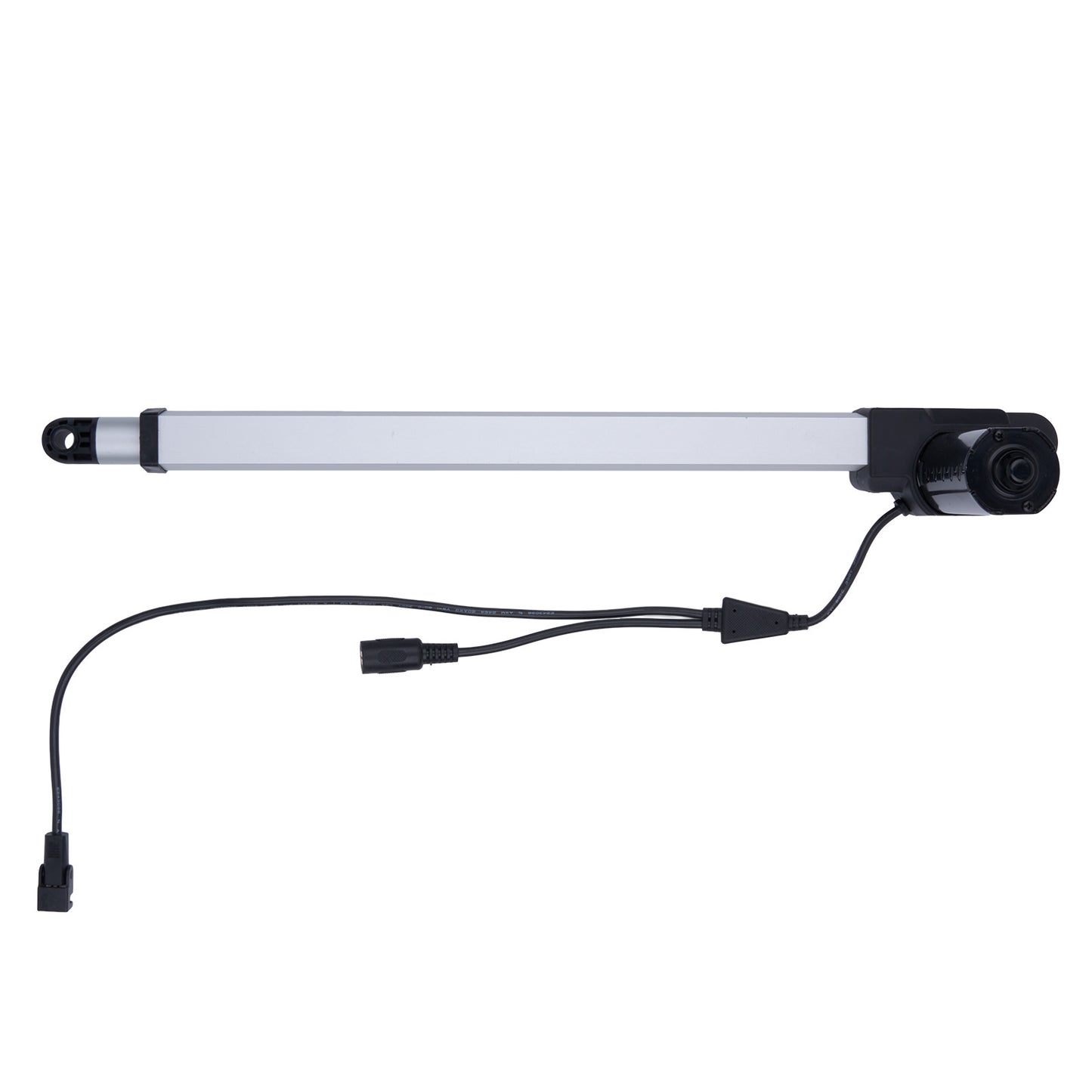 Light bar with camera and control cable on a white background