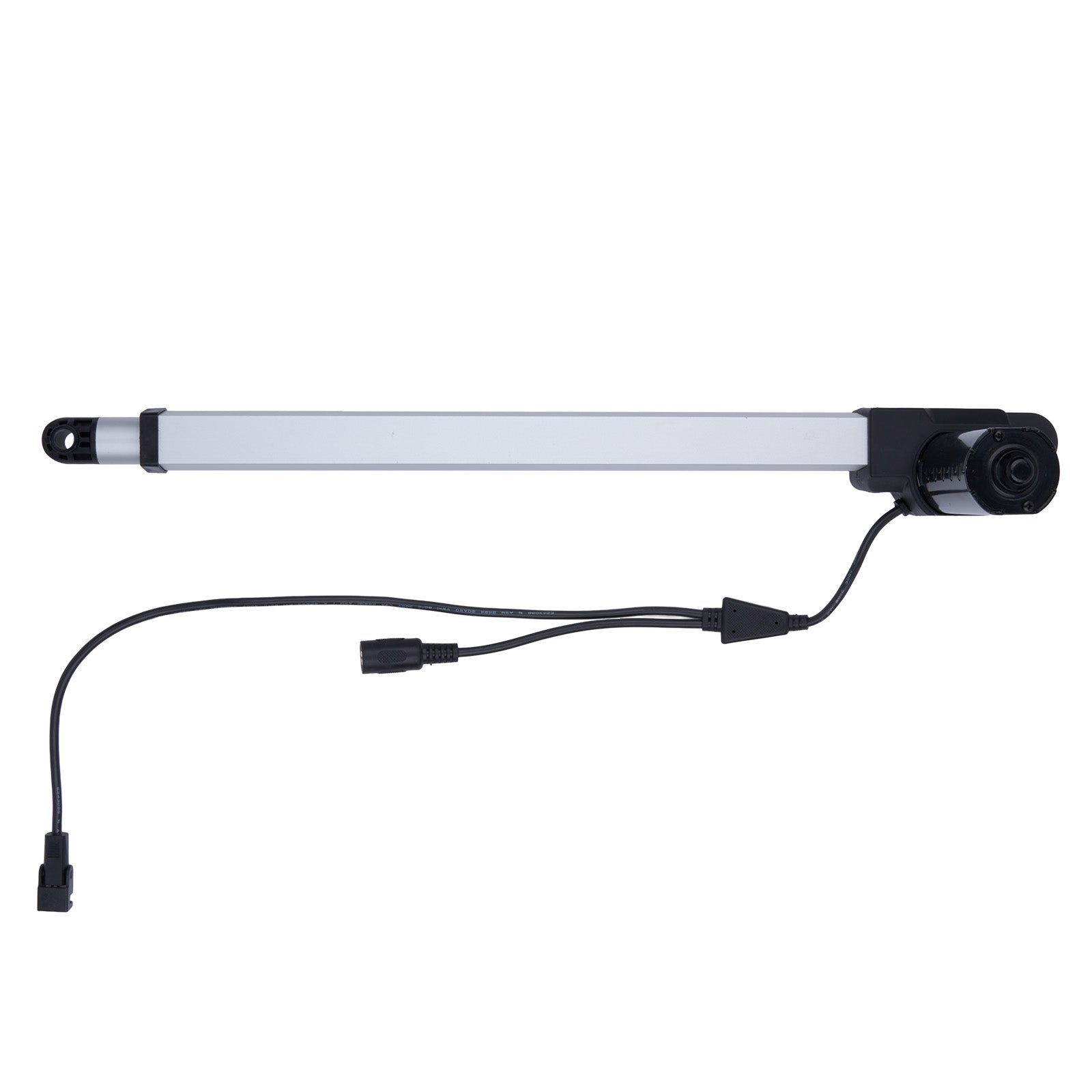 Light bar with camera and control cable on a white background