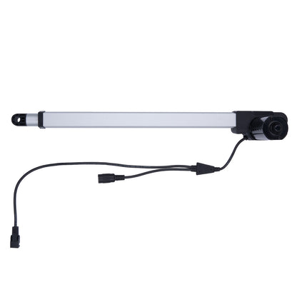 Light bar with camera and control cable on a white background