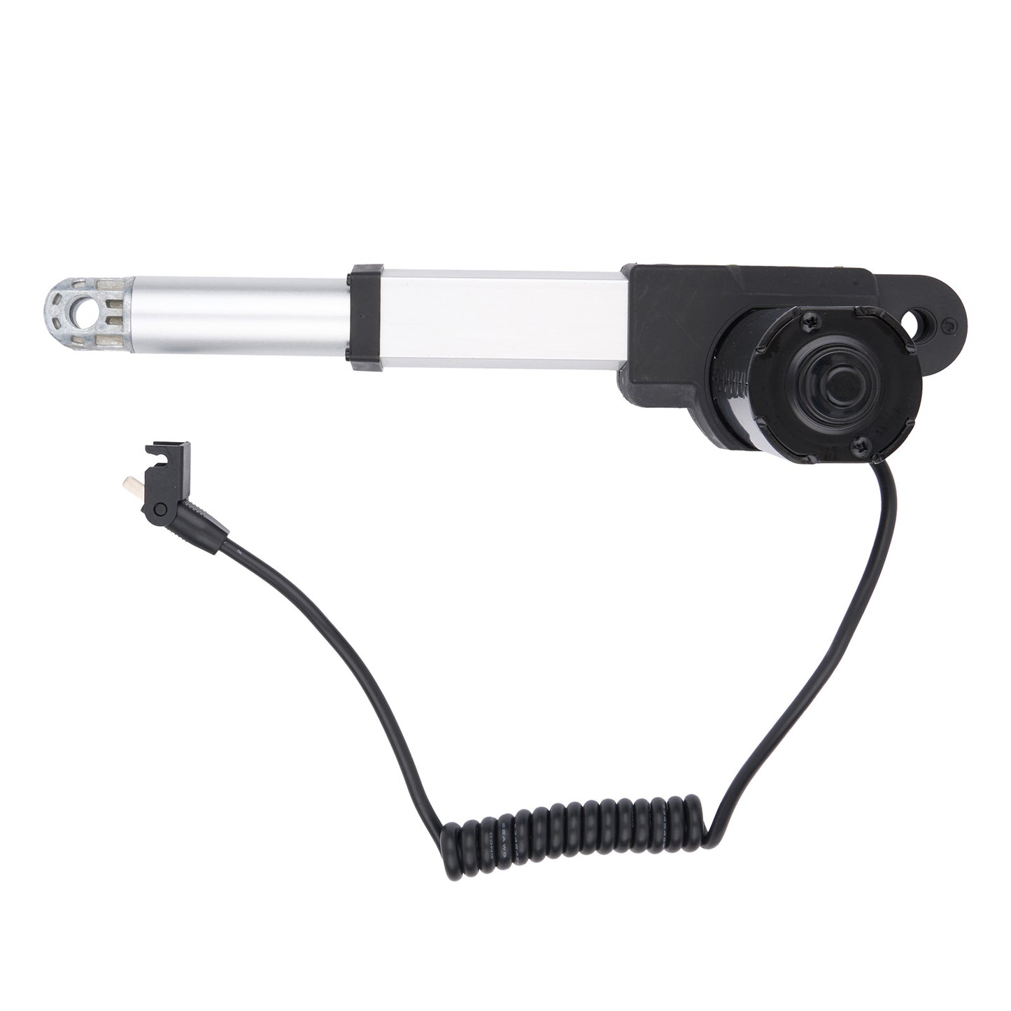 Mechanical arm with a camera on a white background