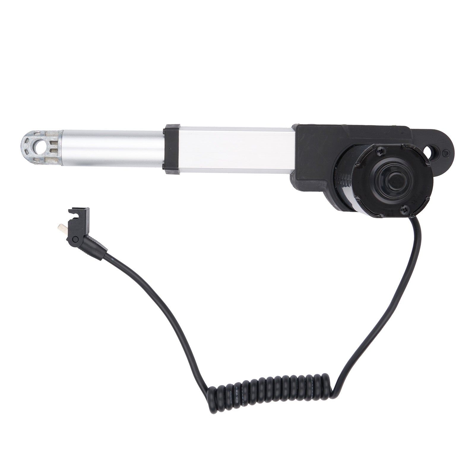 Mechanical arm with a camera on a white background