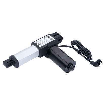 Electric actuator with a cable on a white background