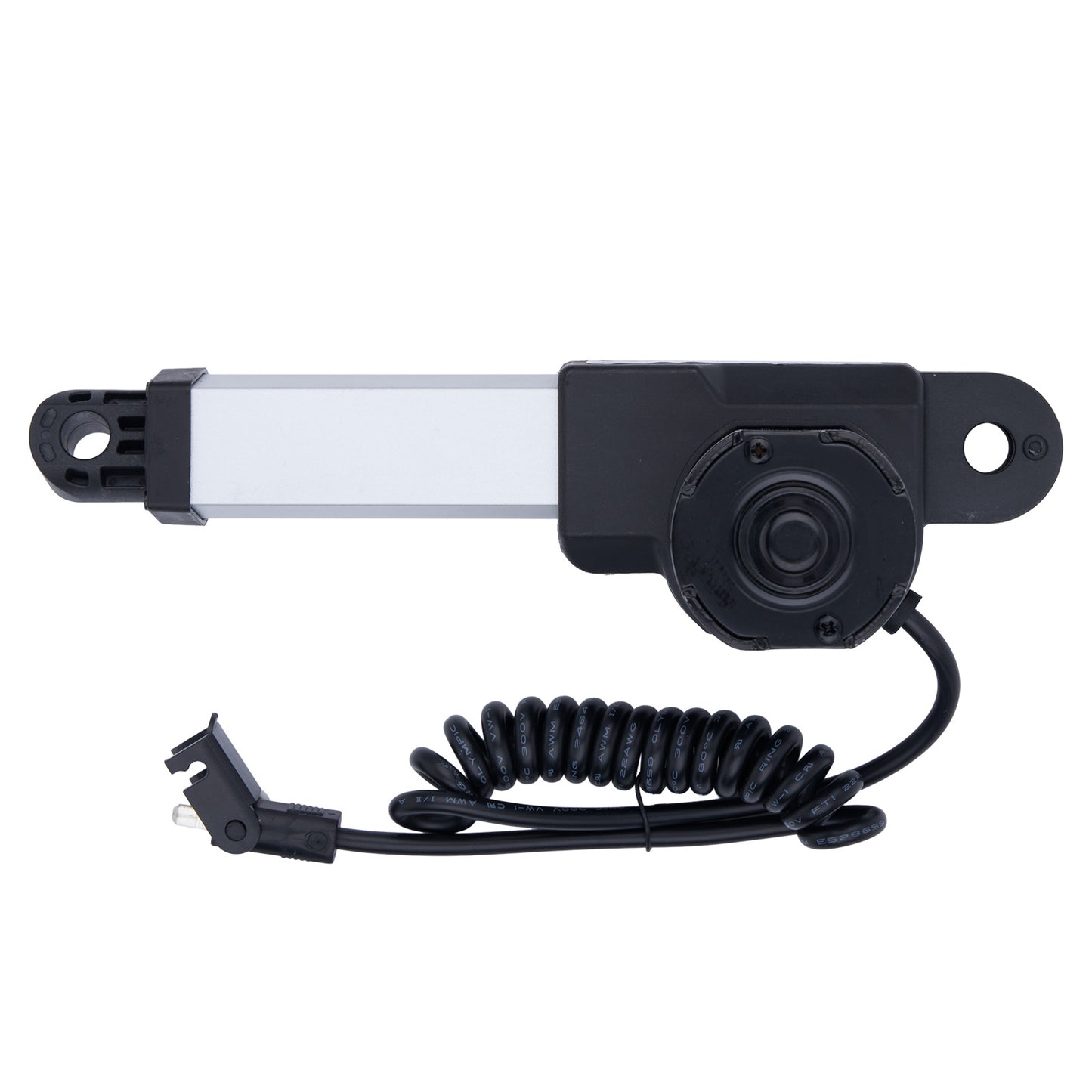Motorized slider with camera on a white background