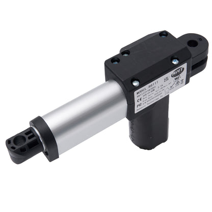 Mechanical component with black and silver design on a white background