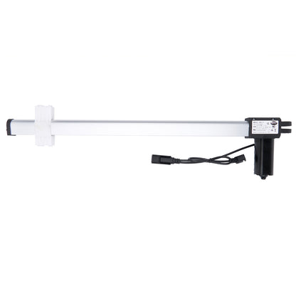 White electronic device with black connectors on a white background