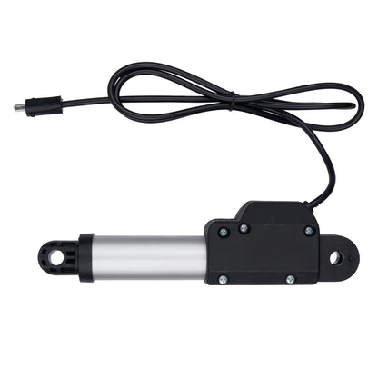 Linear actuator with a cable on a white background