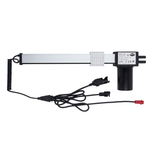 Electrical component with a coiled cable on a white background