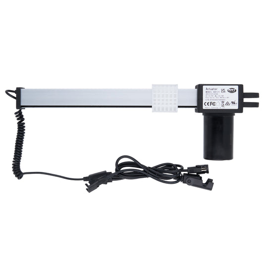 Electrical component with a coiled cable on a white background