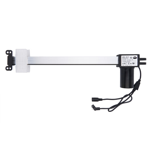 Electronic component with a white bar and black connectors on a white background