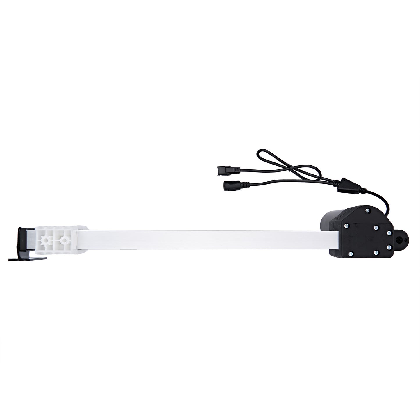 Black and white electronic component on a white background