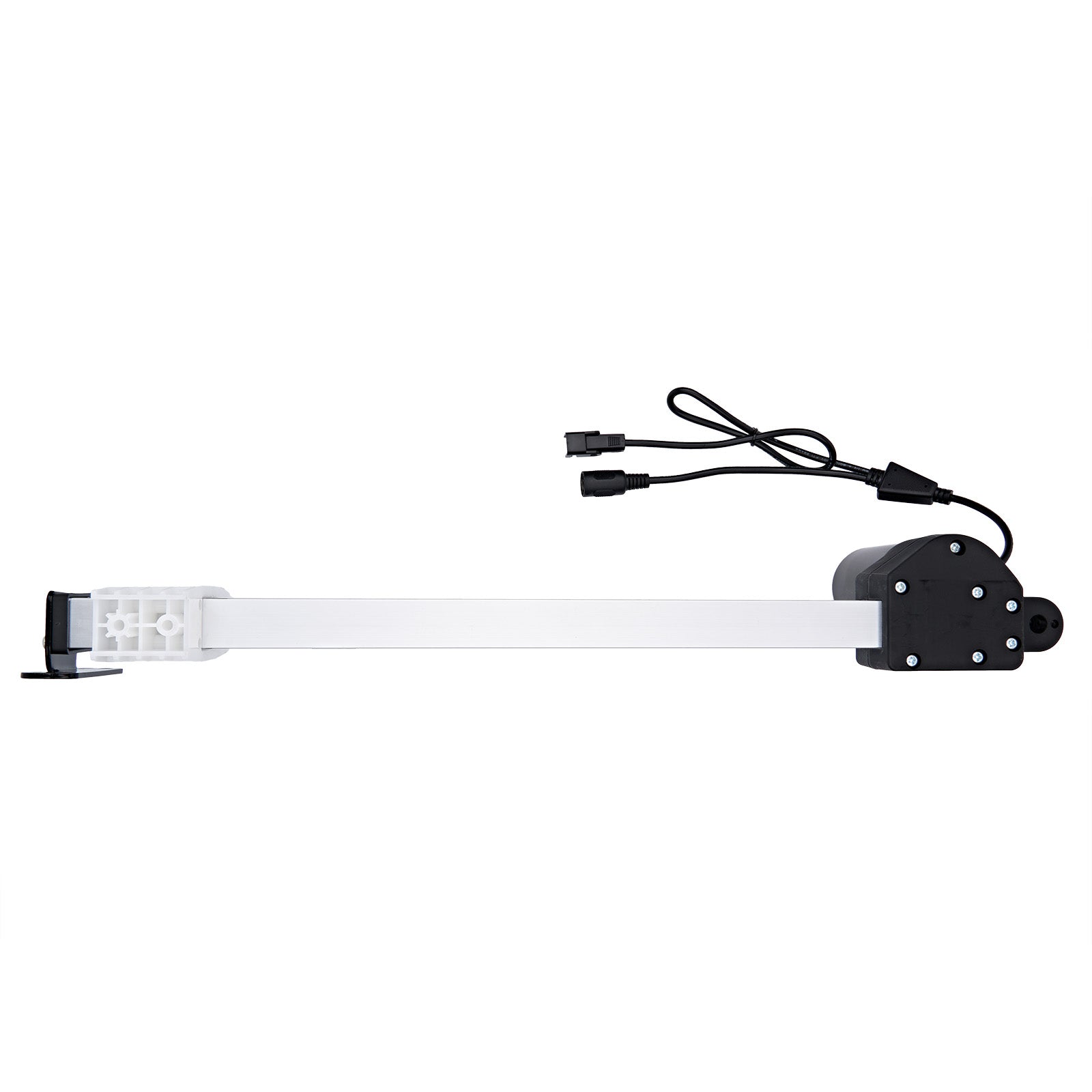 Black and white electronic component on a white background