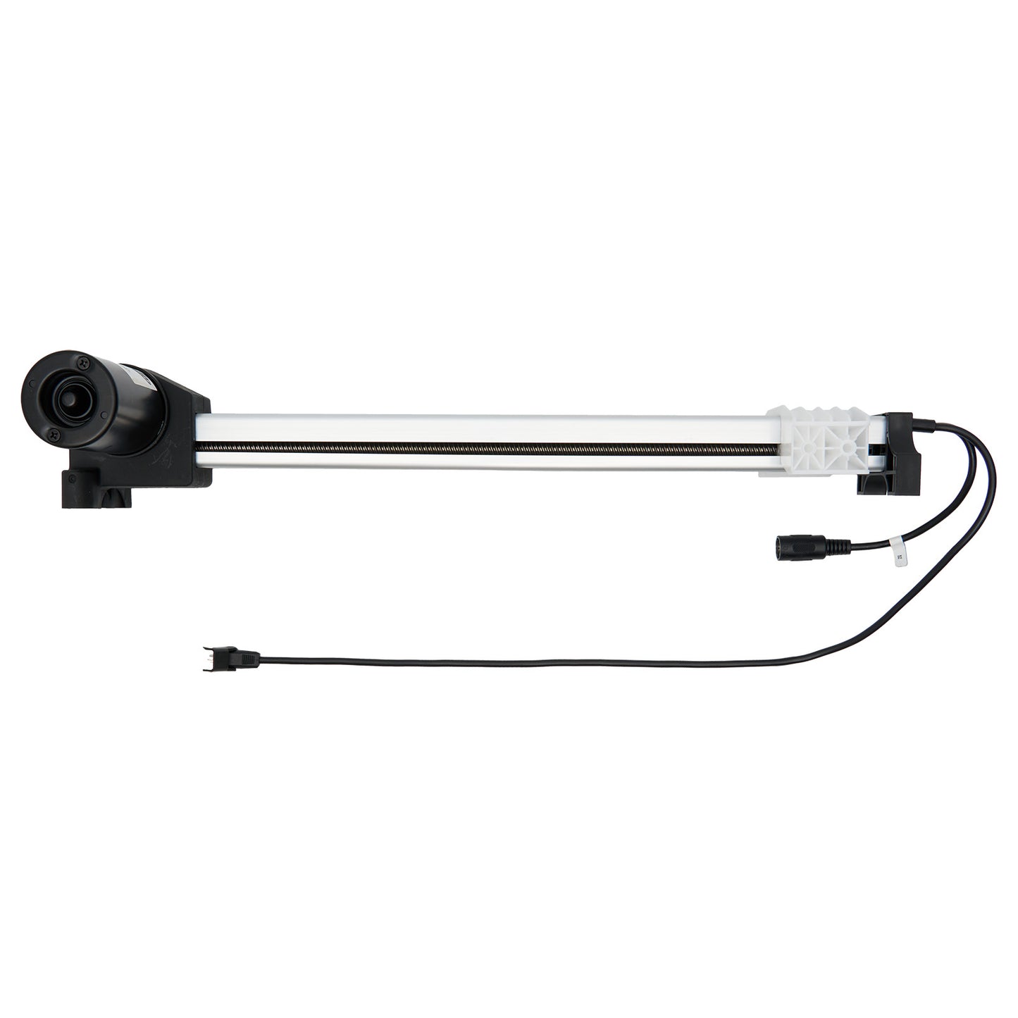 Mechanical component with a black and white color scheme on a white background