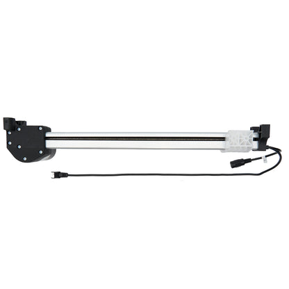 Mechanical component with a black and white color scheme on a white background
