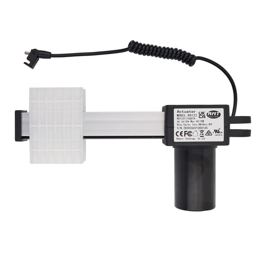 Mechanical component with a coiled cable on a white background