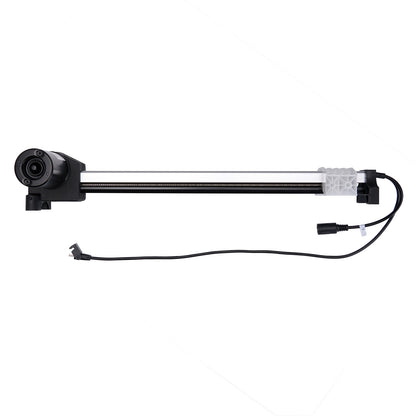 Mechanical component with black and white parts on a white background