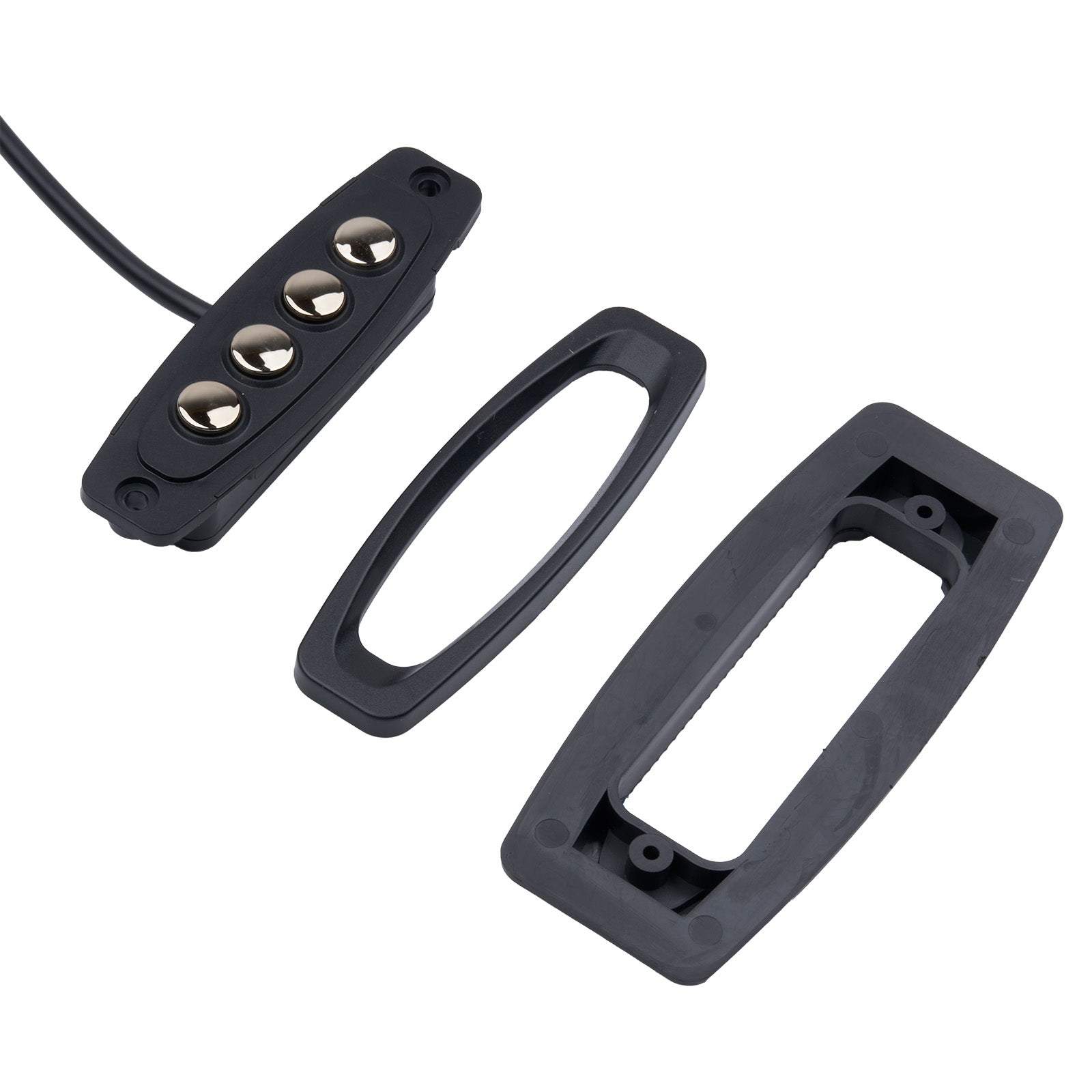 Two black guitar pickups on a white background RK23300273X000 Mounting kits