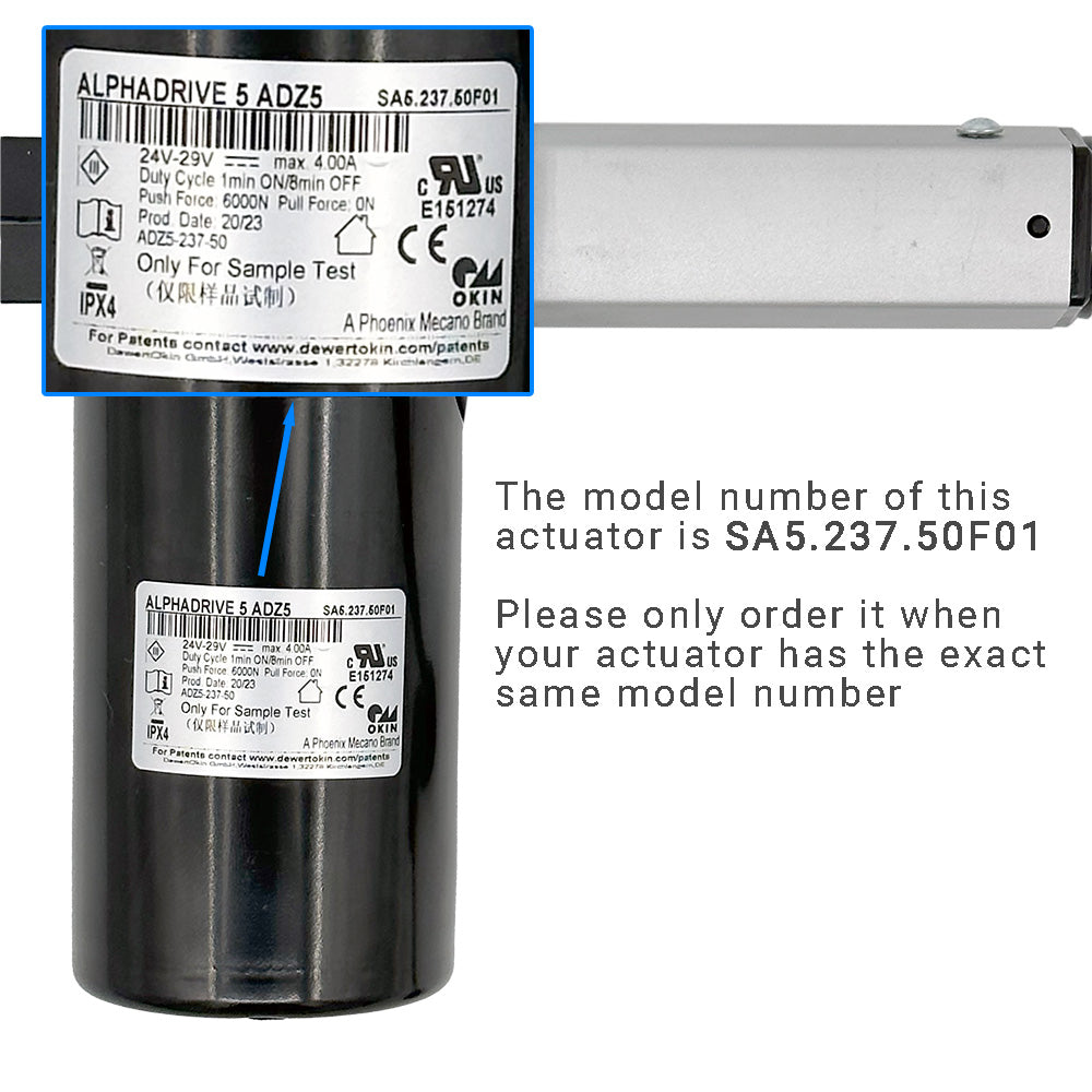 AlphaDrive 5 ADZ5 SA5.237.50F01 Linear Actuator for Recliner/Lift Chair