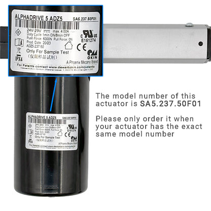 AlphaDrive 5 ADZ5 SA5.237.50F01 Linear Actuator for Recliner/Lift Chair