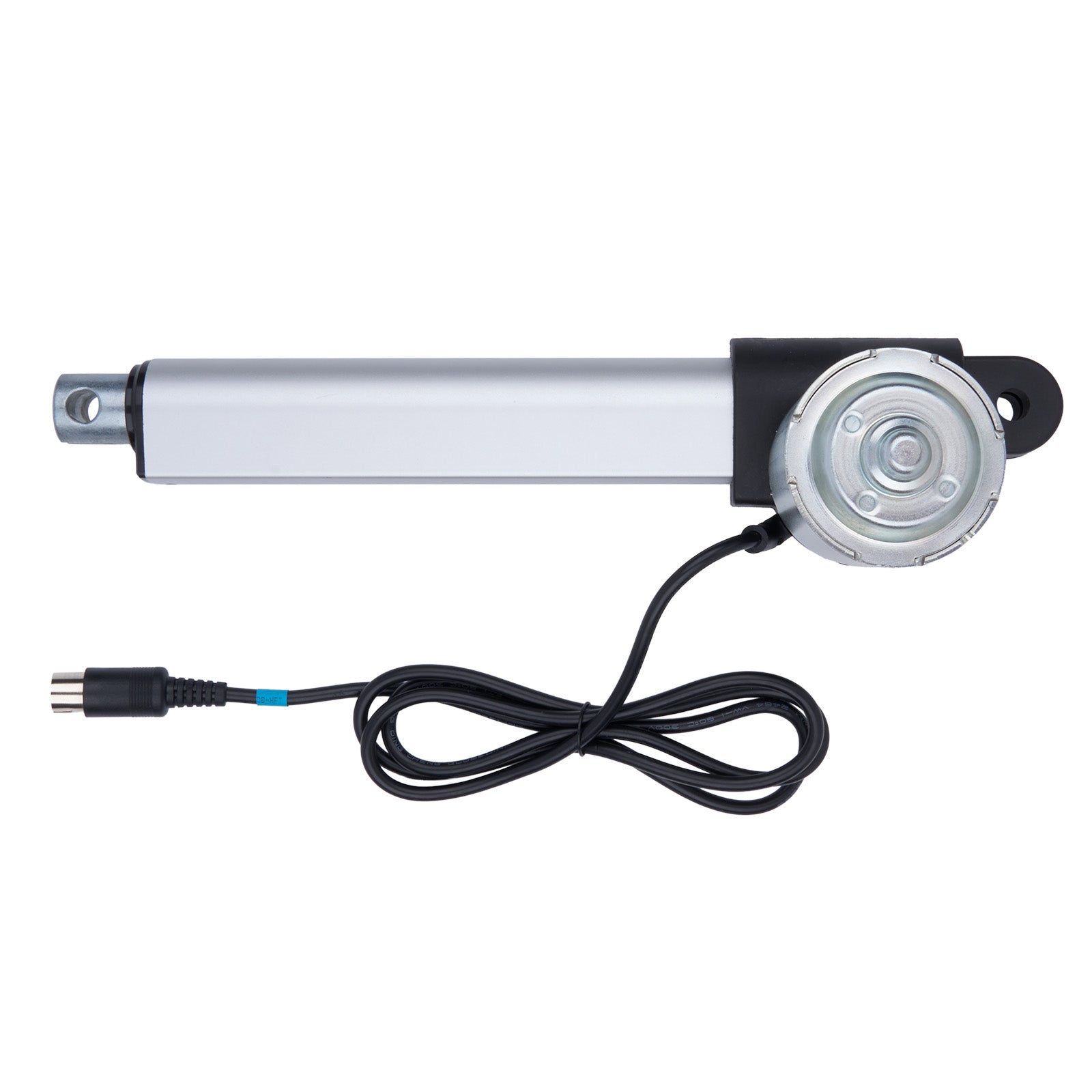 Linear actuator with cable on a white background