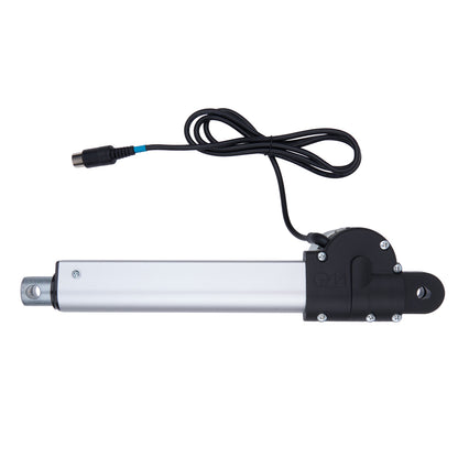 Linear actuator with cable on a white background