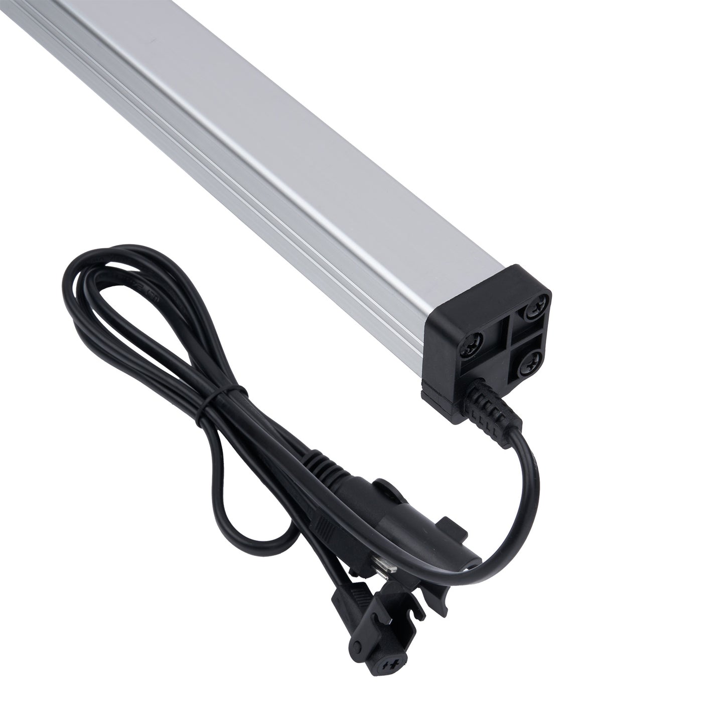 LED light bar with power cord on a white background