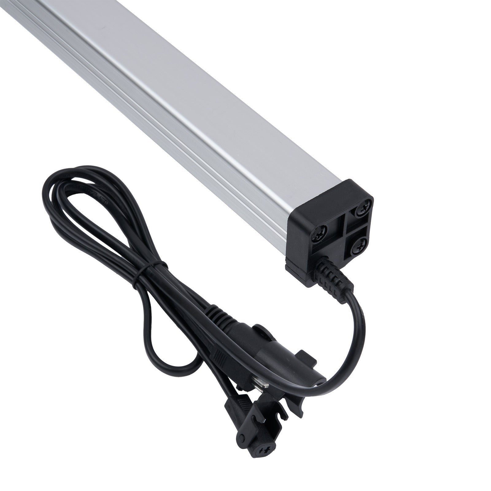 LED light bar with power cord on a white background