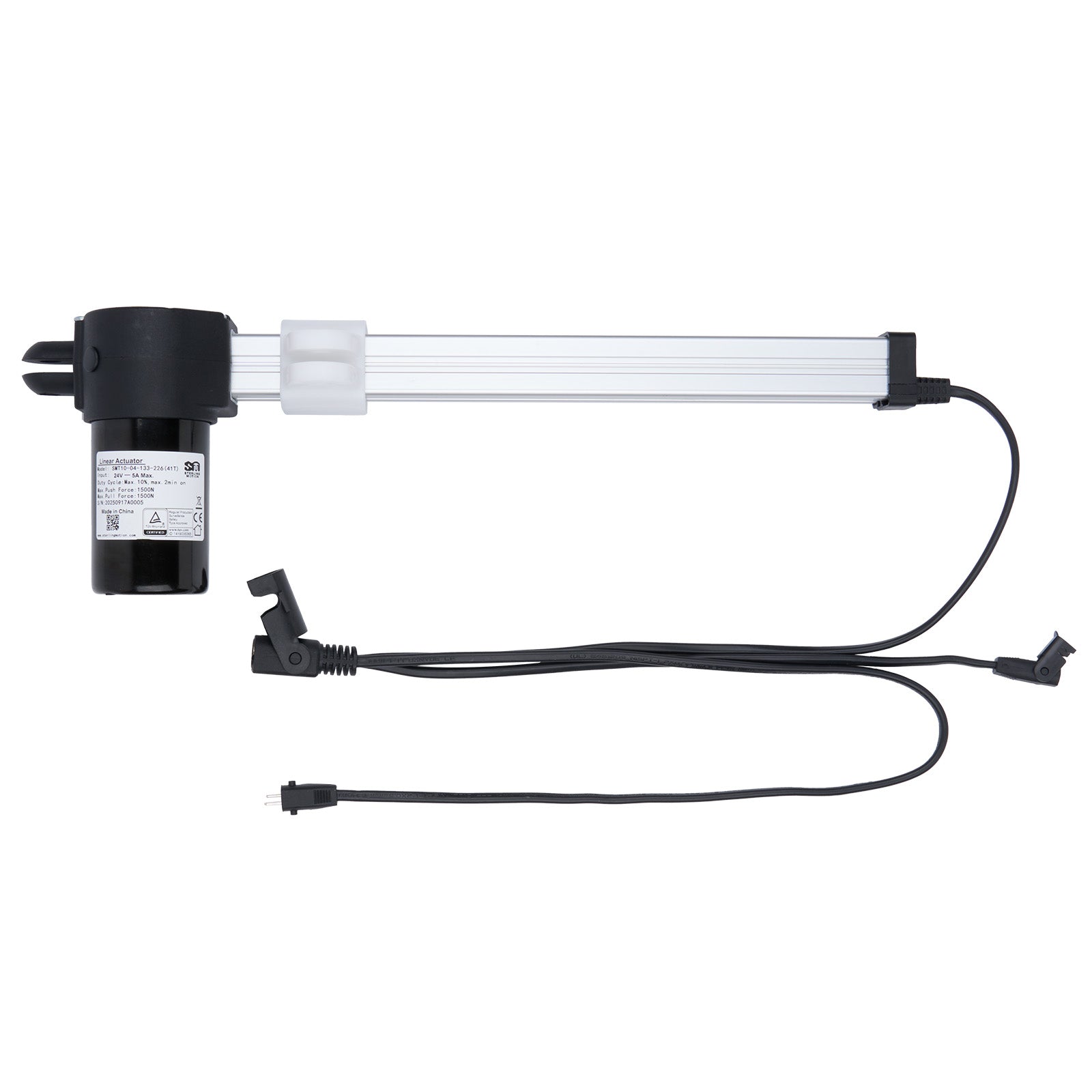 Aquarium light fixture with black base and white glass on a white background