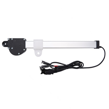 Mechanical component with a power cable on a white background
