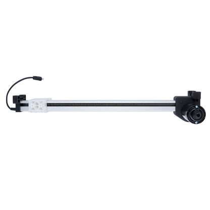 Camera slider with wheels on a white background