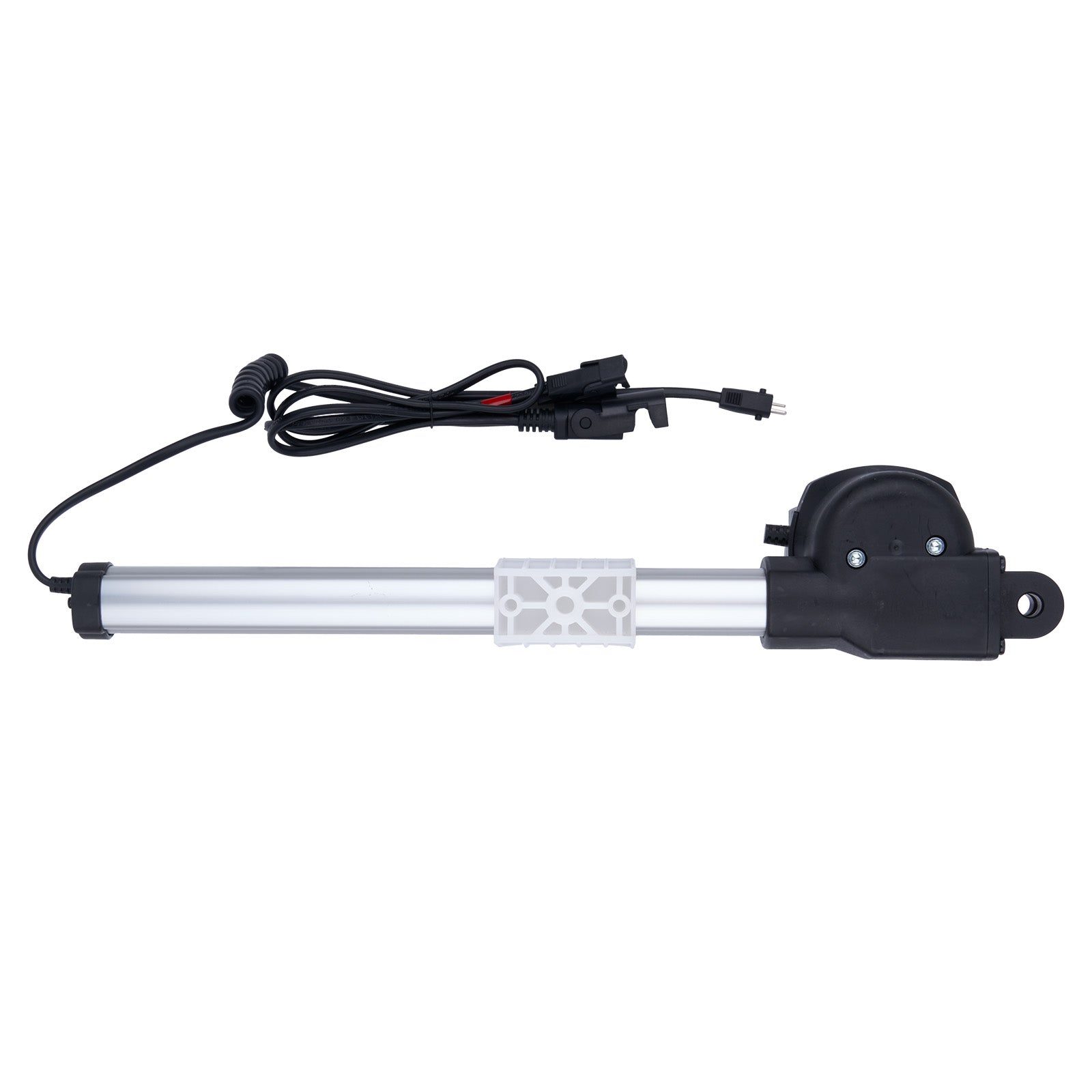 Aquarium light with power cord on a white background