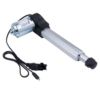 Electric linear actuator with cable on a white background