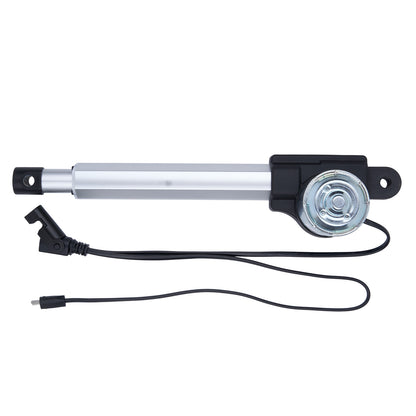 Motorized actuator with cable on a white background