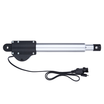 Linear actuator with power cord on a white background