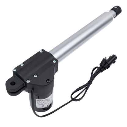 Electric actuator with a cable on a white background