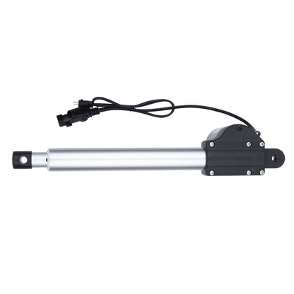 Linear actuator with power cord on a white background