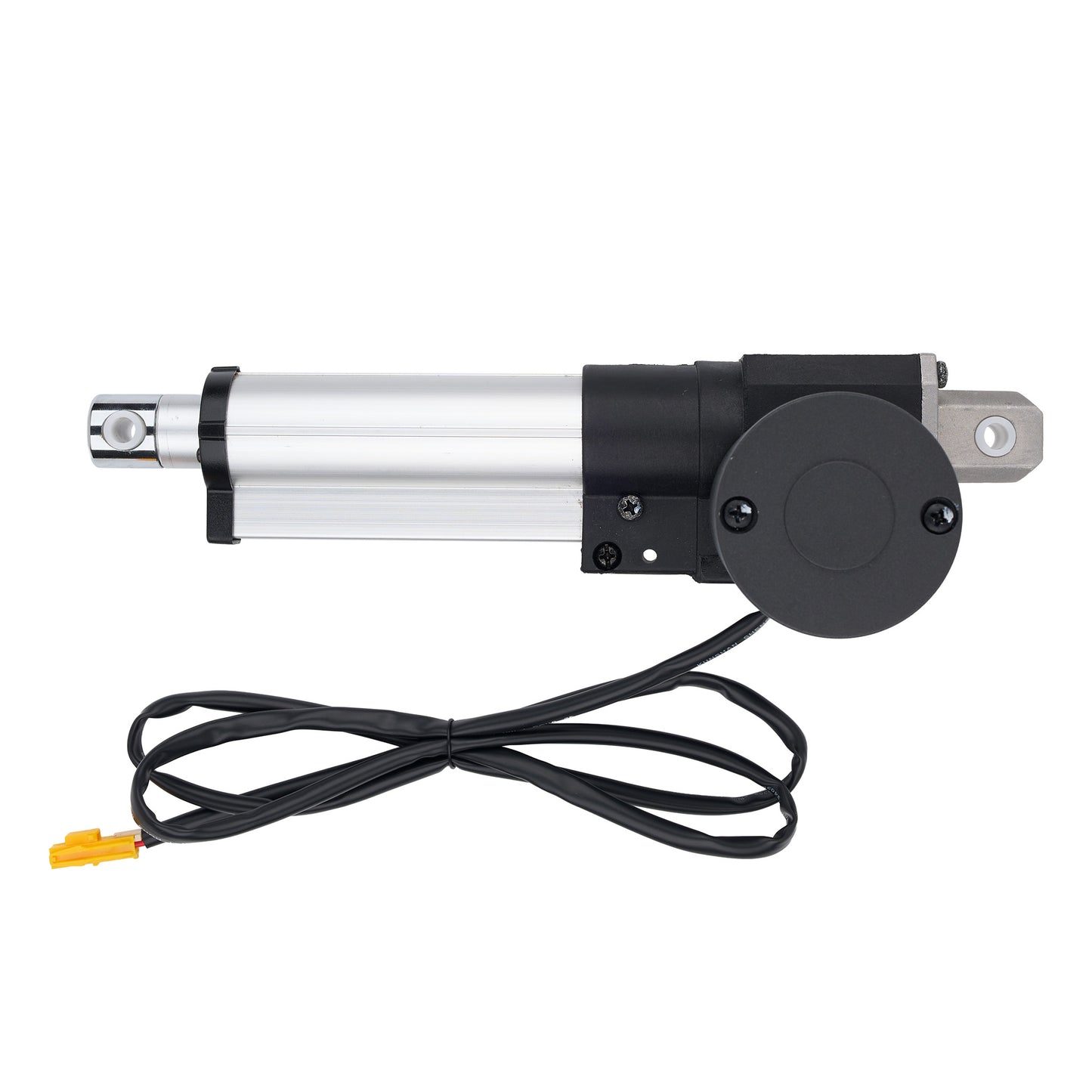 Electric linear actuator with cable on a white background