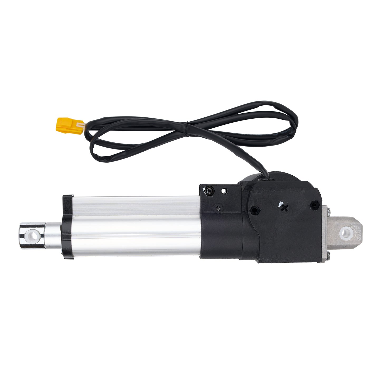Linear actuator with cable on a white background