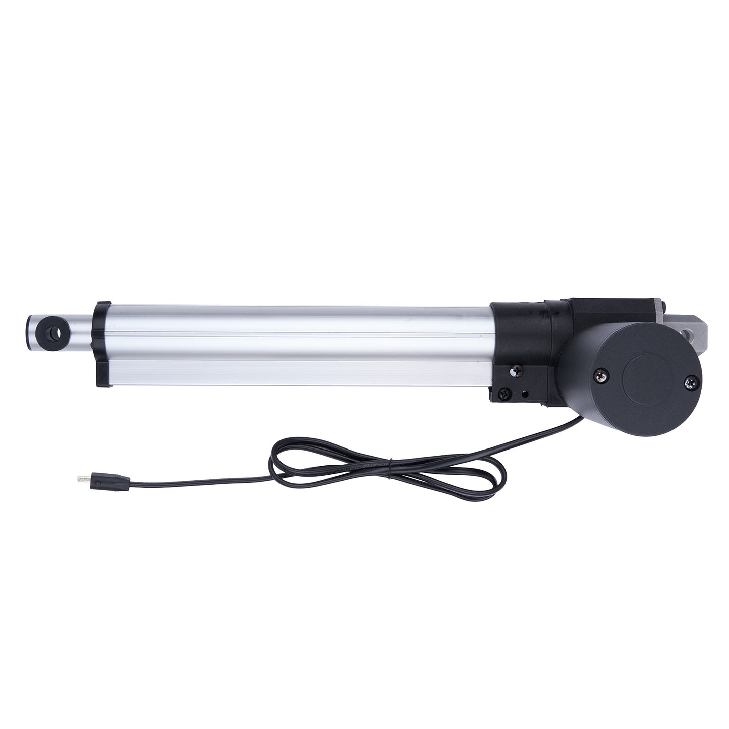 Linear actuator with cable on a white background