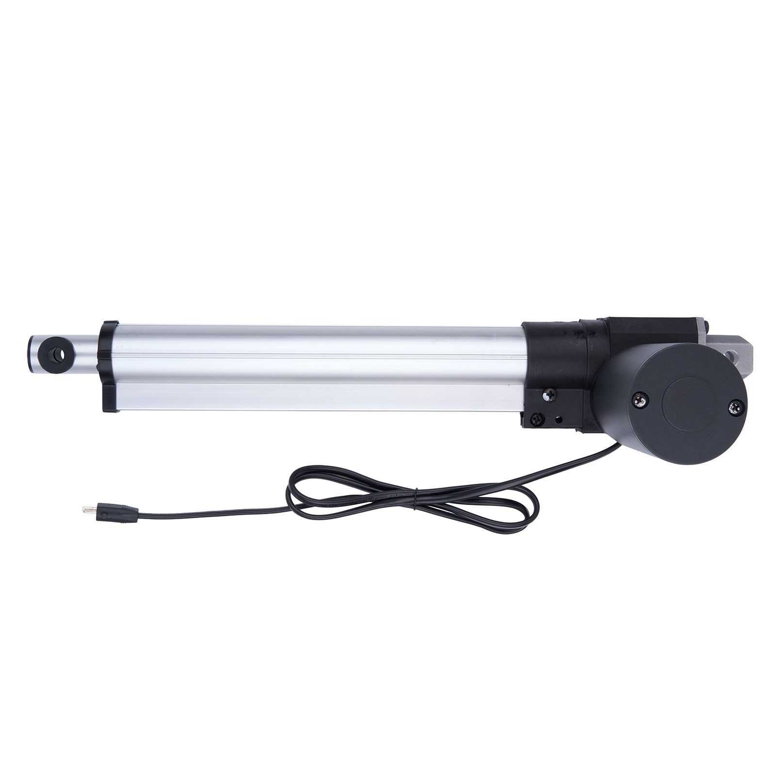 Linear actuator with cable on a white background
