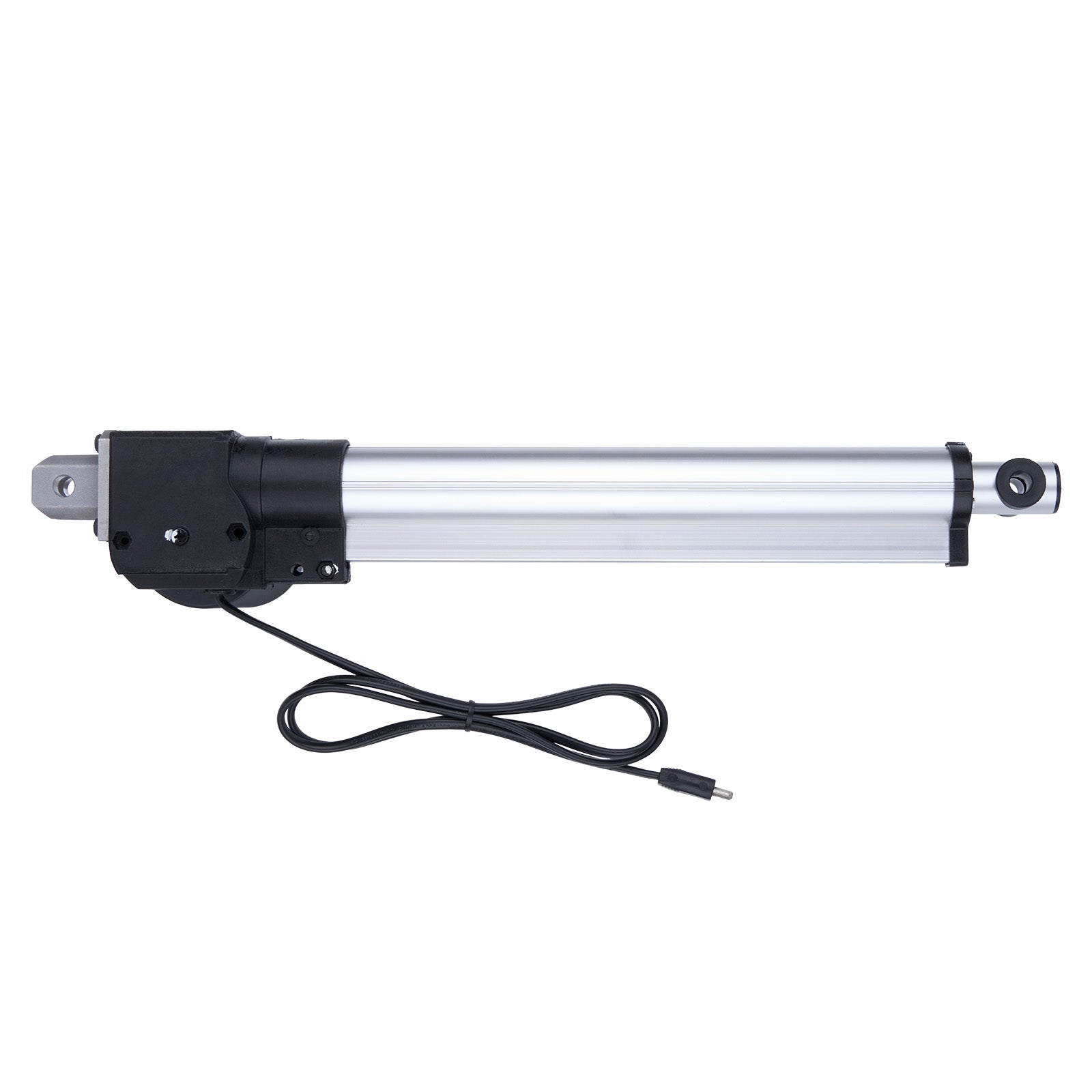 Linear actuator with a cable on a white background